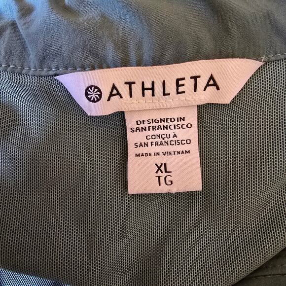Athleta Advantage Poplin Top Quarter Zip Pullover Jacket - Picture 6 of 12